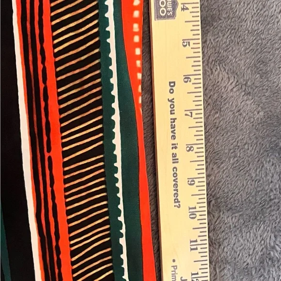 MCEDAR Men's Short Sleeve Button-Up Shirt in Black, Orange & Green XL - Picture 9 of 9